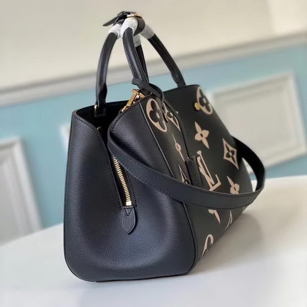 【原版皮】路易威登/LV Montaigne 手袋，将Monogram图案先印染后压印于粒面皮革，与挺括线条相辅相成，有立体感的造型与精巧的内部设计，款号：M41048