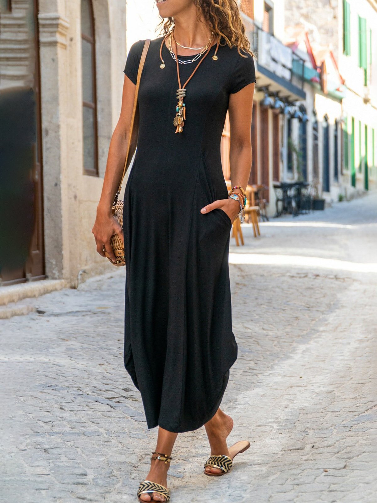 Casual Plain A-Line Dresses
