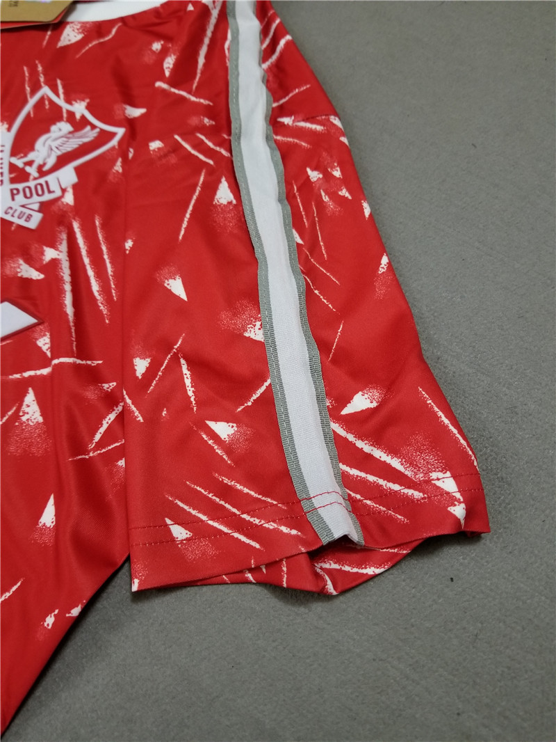 1989-1991 Liverpool Home Retro Soccer Jersey