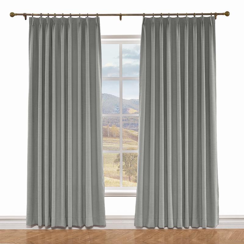 LIZ Polyester Linen Curtain Drapery Custom