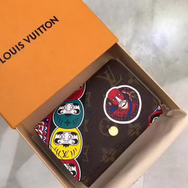 【原版皮】路易威登/LV Victorine钱夹，取材Monogram帆布，借鉴山本宽斋的艺术特色，缤纷展现歌舞伎，脸谱元素，款号：M67253