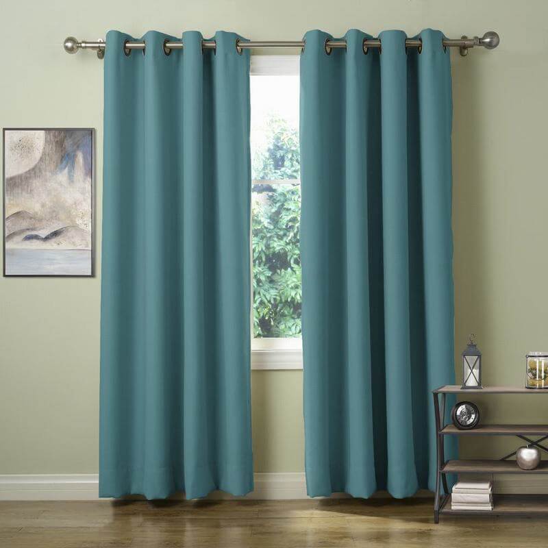 Antique Bronze Grommet Blackout Curtain Panel Drape Paz