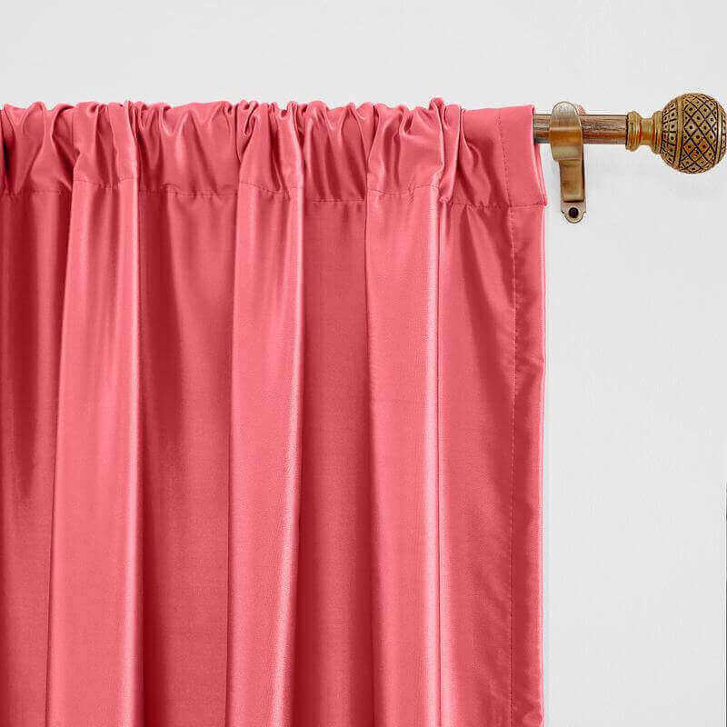 CUSTOM Lao Hang Zhou Fuchsia Polyester Cotton Thermal Insulated Curtain