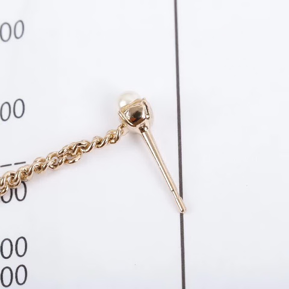 20秋季最新专柜款-Chanel经典款珍珠耳钉，细节满满的一款，以及背面五金的细腻，完美