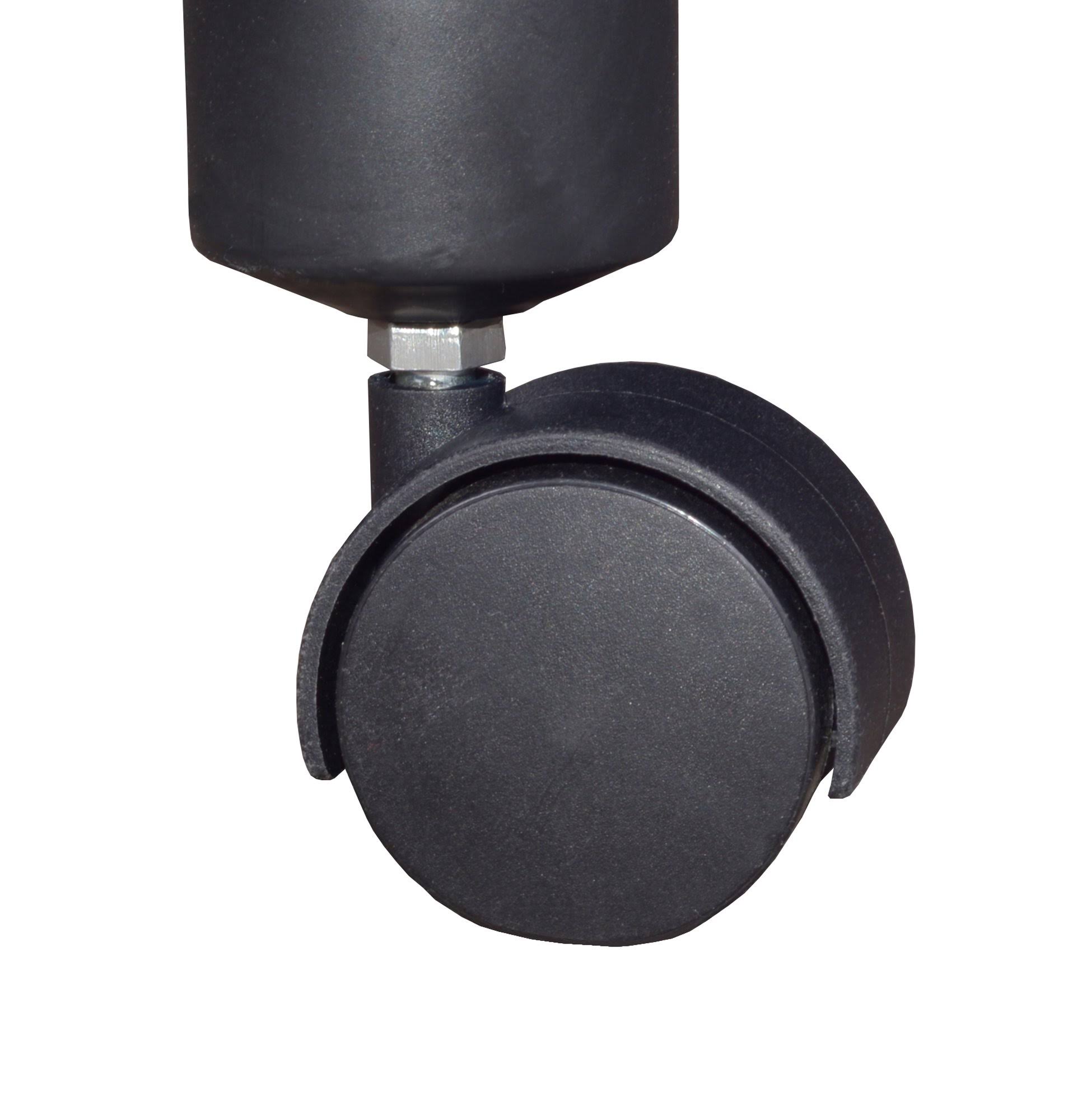 Regency Kee 48x22 Round Height Adjustable Classroom Table - Cherry 4 Andy 18-in Stack Chairs- Black