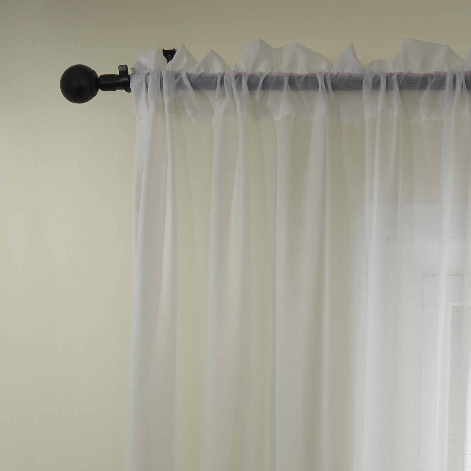 Jolly White Tulle Curtain Drapery