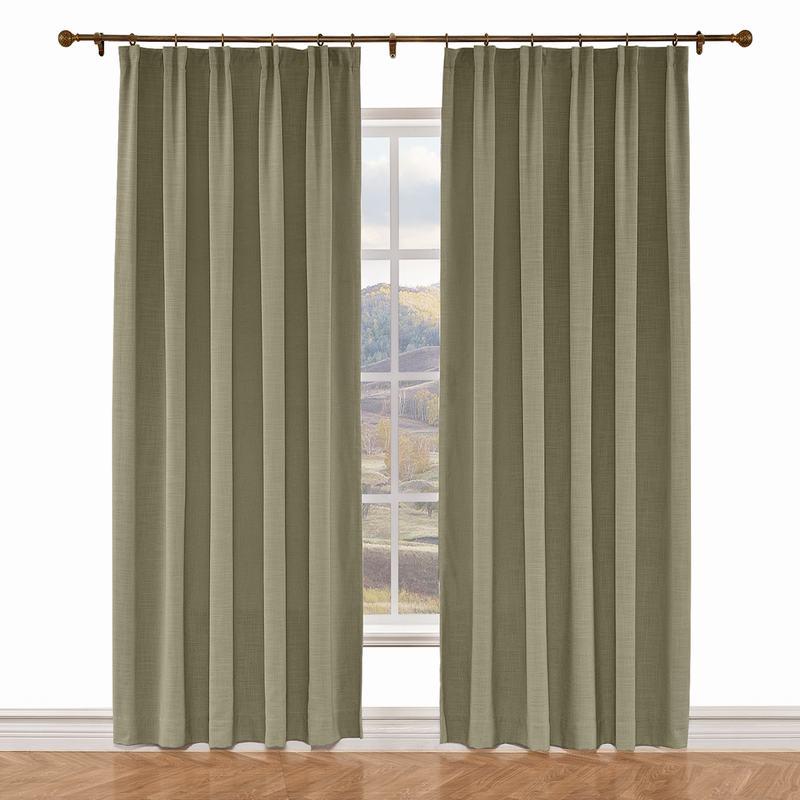 LIZ Polyester Linen Curtain Drapery Custom