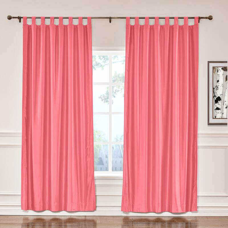 CUSTOM Lao Hang Zhou Fuchsia Polyester Cotton Thermal Insulated Curtain