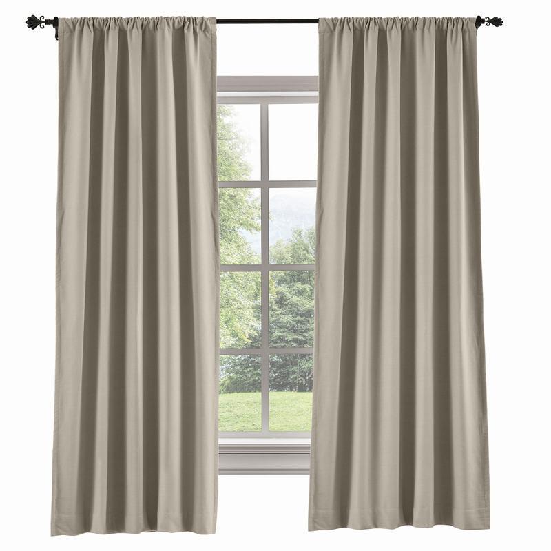 CAPRI Cotton Linen Polyester Curtain Drapery Custom