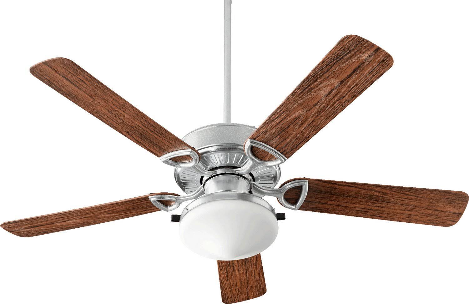 Quorum 1435259924 Estate Patio Outdoor Ceiling Fan, Galvanized