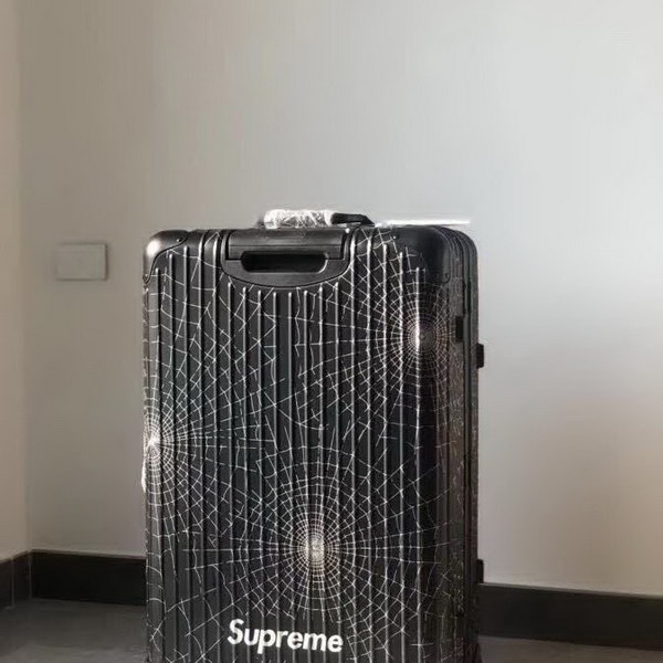 日默瓦/rimowa  x Supreme联名蜘蛛网，全铝箱体，二次氧化蜘蛛网，无极变速弹跳拉杆
