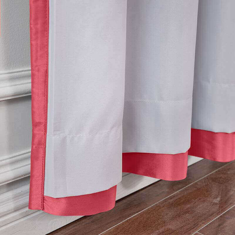 CUSTOM Lao Hang Zhou Fuchsia Polyester Cotton Thermal Insulated Curtain