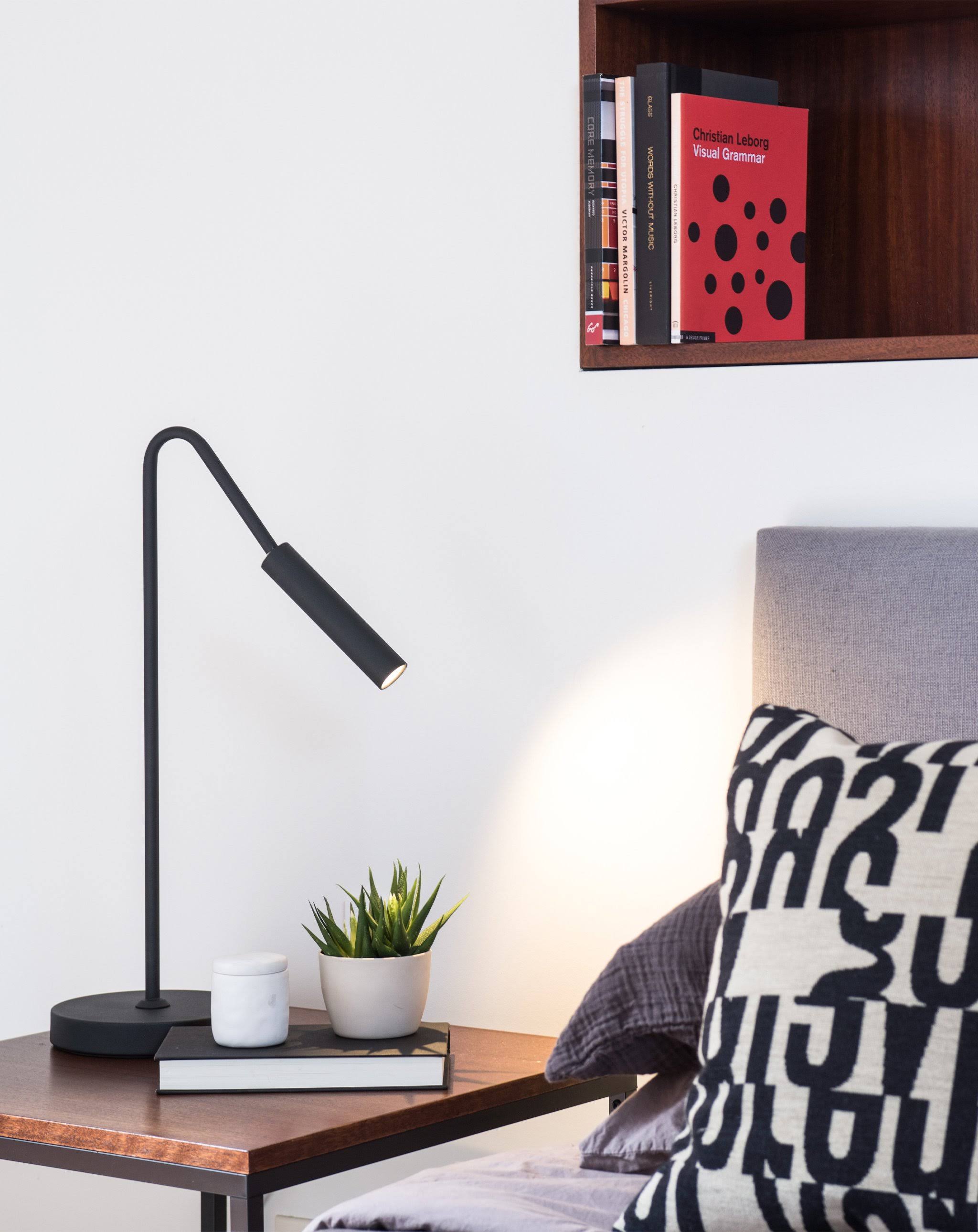Nova Spotlight Table Lamp in Matte Black