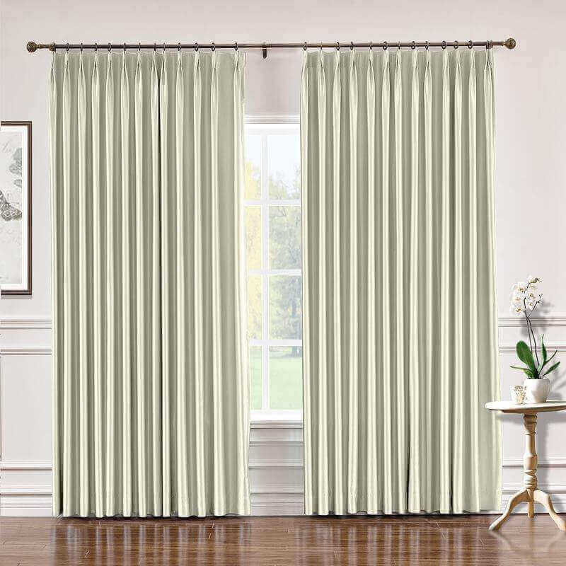 CUSTOM Lao Hang Zhou Ivory Polyester Cotton Thermal Insulated Curtain