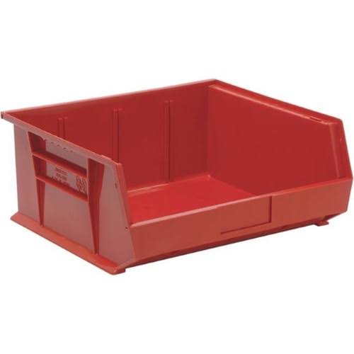 Quantum Storage QUS250RD Ultra Stack Hang Bin, Red - 14.75 x 16.5 x 7 in.