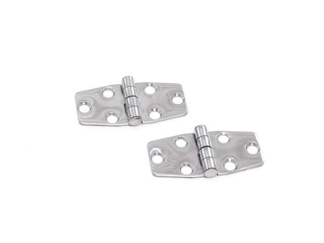 Red Hound Auto Boat RV Door Hinges Polished Stainless Steel Marine Grade for Cabinets Hatches 3 x 1.5 Inches Set of 16