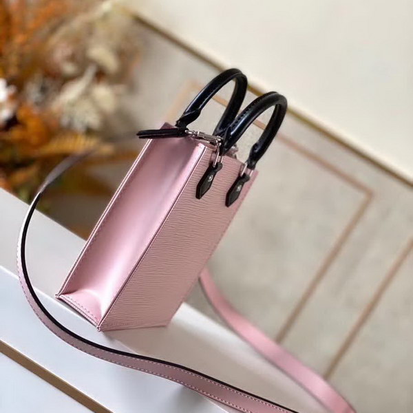 【原版皮】路易威登/LV Petit  Sac Plat手袋， Epi皮革浓缩经典设计，轻盈而充裕的构型可容纳手机等日常所需，可拆卸肩带实现手提，肩背和斜挎选择，款号：M69575