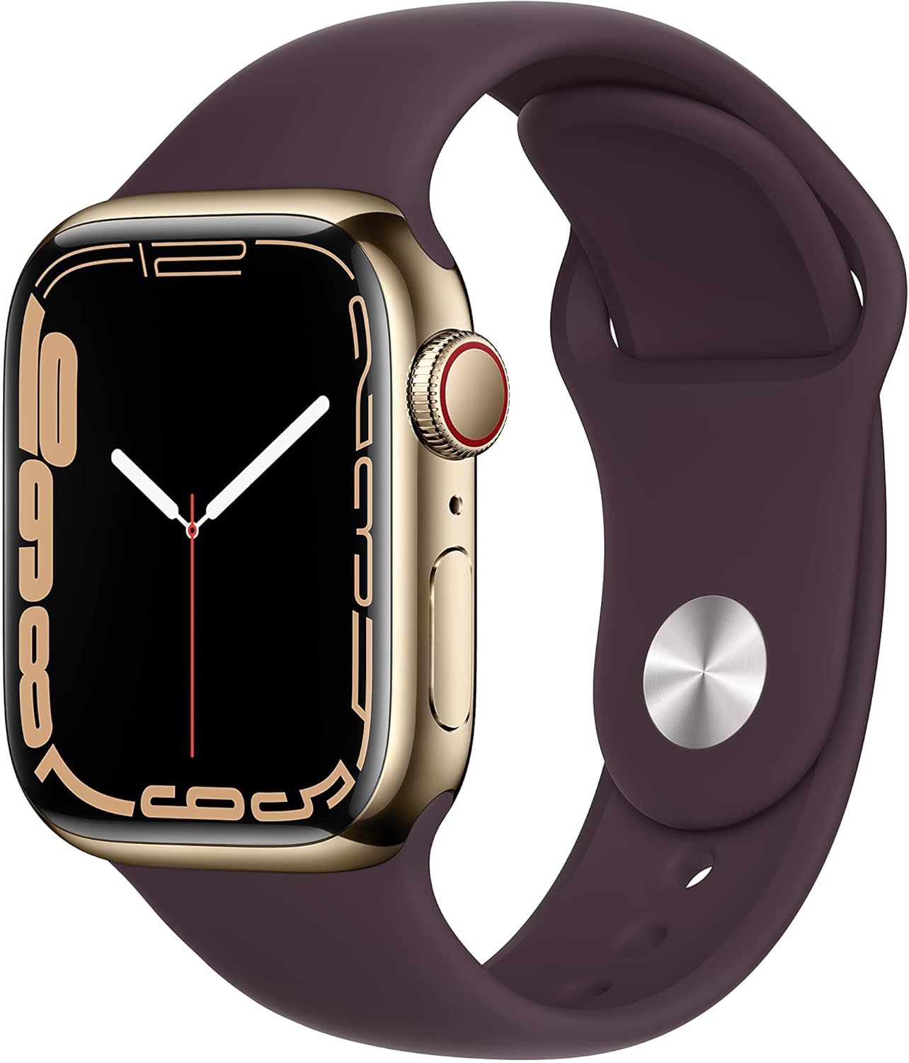 Apple Watch Series 7 (GPS, 41mm) Starlight Aluminum Case with Starlight Sport Band, Regular (Renewed)